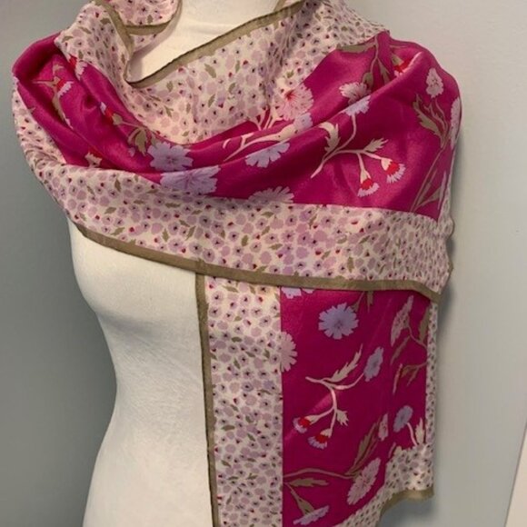 Adrienne Vittadini Silk Scarf - Picture 1 of 2